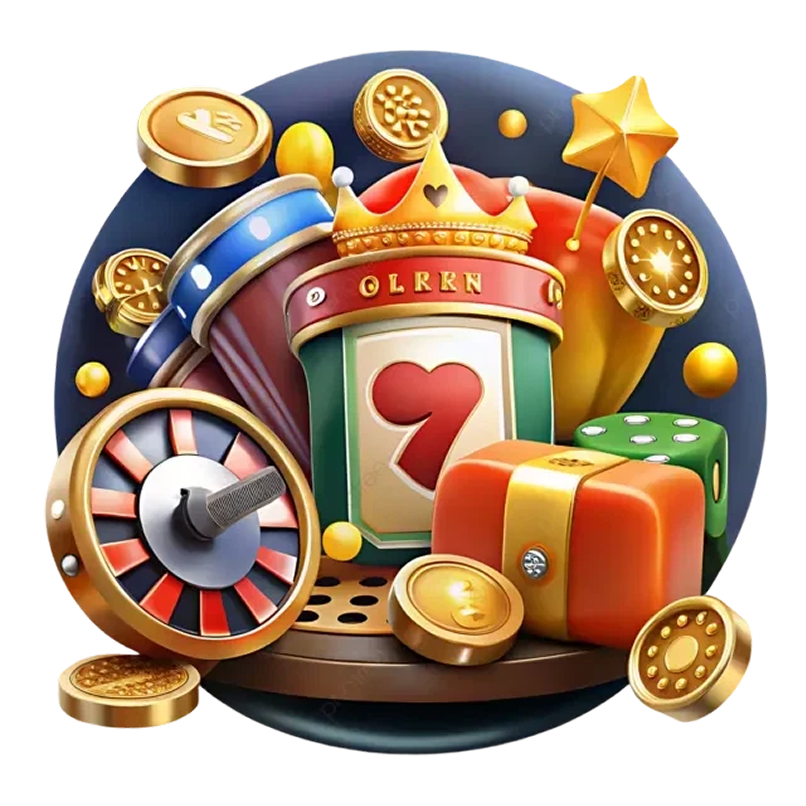 Casino game icons illustration