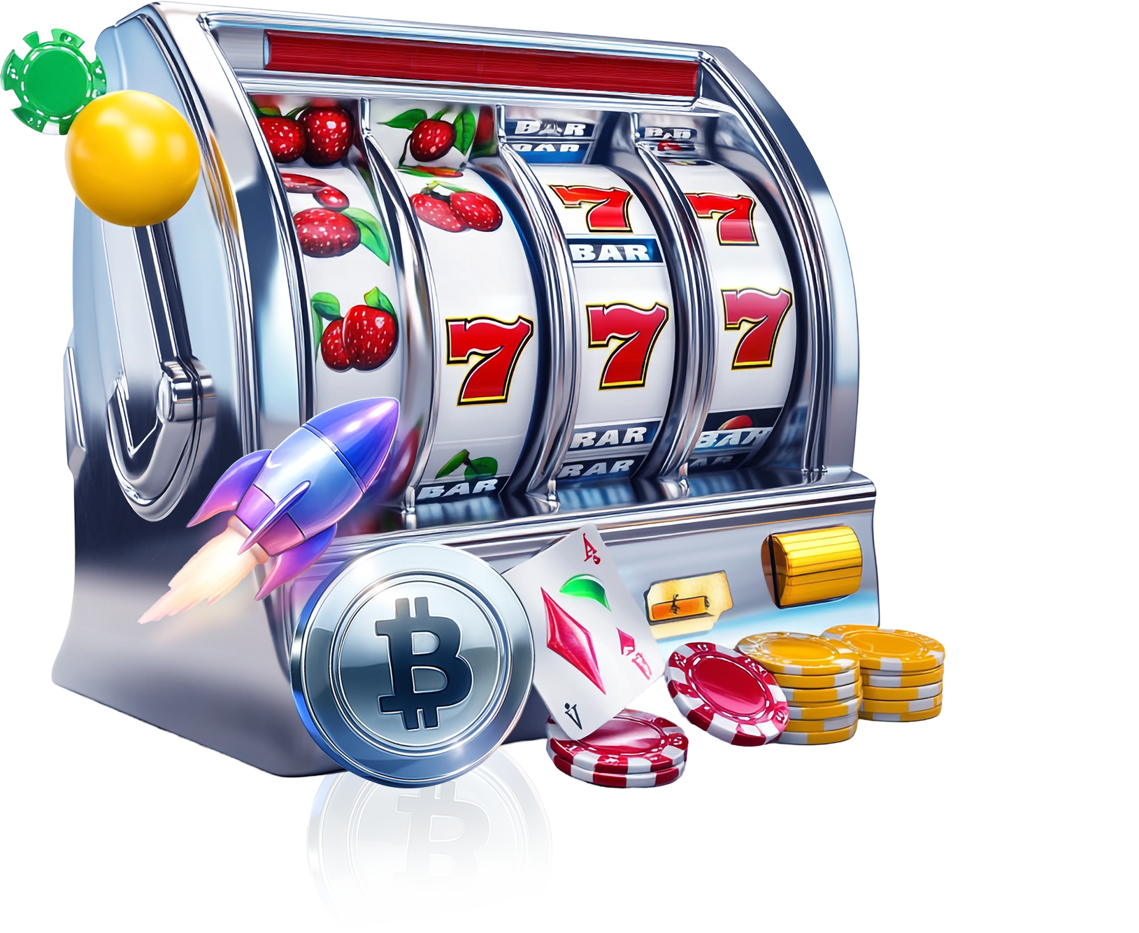 Casino slot machine illustration